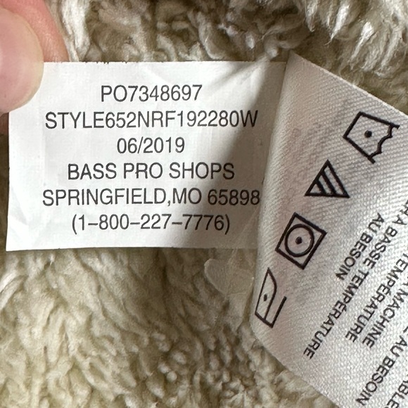 Natural Reflections Bass Pro Shops Corduroy Faux Fur Lined Jacket Brown GUC Larg - Picture 9 of 10